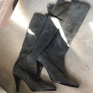 Gray suede cole haan boots